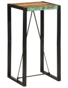 vidaXL Бар маса 60x55x110 см регенерирано дърво масив
