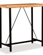 vidaXL Бар маса акациево дърво масив 120x60x107 см