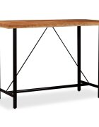 vidaXL Бар маса акациево дърво масив 150x70x107 см