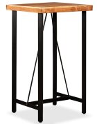 vidaXL Бар маса акациево дърво масив 60x60x107 см