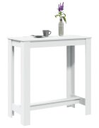 vidaXL Бар маса бяла 102x50x1035 см инженерно дърво