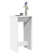 vidaXL Бар маса бяла 51x50x1035 см инженерно дърво