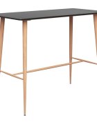 vidaXL Бар маса черна 120x60x105 см