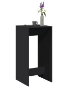 vidaXL Бар маса черна 51x50x1035 см инженерно дърво