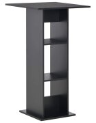 vidaXL Бар маса черна 60x60x110 см