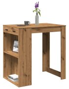 vidaXL Бар маса дъб артизан 102x70x1035 см инженерно дърво