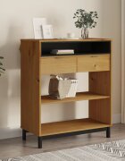vidaXL Бар маса "FLAM" 92x45x110 см борово дърво масив