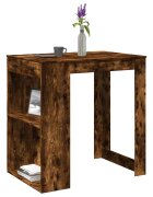 vidaXL Бар маса опушен дъб 102x70x1035 см инженерно дърво