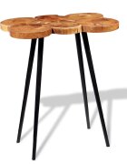 vidaXL Бар маса от дървени трупи акация масив 90x60x110 см