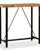 vidaXL Бар маса регенерирано дърво масив 120x60x107 см