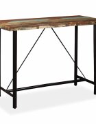 vidaXL Бар маса регенерирано дърво масив 150x70x107 см