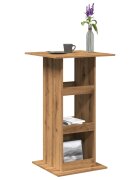 vidaXL Бар маса с рафт дъб артизан 60x60x102 см инженерно дърво
