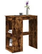vidaXL Бар маса с рафтове 90x475x1035 см инженерно дърво