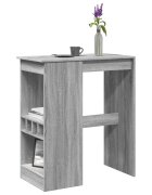 vidaXL Бар маса с рафтове 90x475x1035 см инженерно дърво