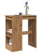 vidaXL Бар маса с рафтове 90x475x1035 см инженерно дърво