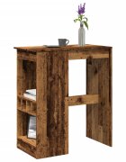 vidaXL Бар маса с рафтове 90x475x1035 см инженерно дърво