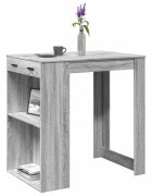 vidaXL Бар маса сив сонома 102x70x1035 см инженерно дърво