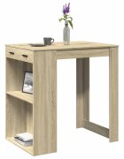 vidaXL Бар маса сонома дъб 102x70x1035 см инженерно дърво