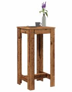 vidaXL Бар маса старо дърво 51x50x1035 см инженерно дърво