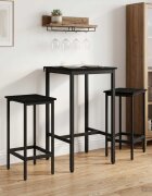 vidaXL Бар стол 2 бр. Черен дъб 40 x 32 x 64 см Инженерна дървесина