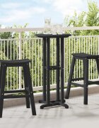 vidaXL Бар стол 2 бр. Черно 52 x 43 x 735 см HDPE