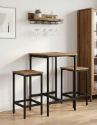 vidaXL Бар стол 2 бр. Дъб артизан 40 x 32 x 74 см Инженерна дървесина