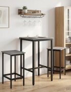 vidaXL Бар стол 2 бр. Сив Сонома 40 x 32 x 64 см Инженерна дървесина
