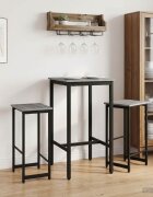 vidaXL Бар стол 2 бр. Сив Сонома 40 x 32 x 74 см Инженерна дървесина