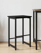 vidaXL Бар стол Черен дъб 40 x 32 x 64 см Инженерна дървесина