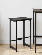 vidaXL Бар стол Черен дъб 40 x 32 x 74 см Инженерна дървесина