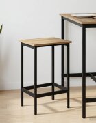 vidaXL Бар стол Дъб артизан 40 x 32 x 64 см Инженерна дървесина