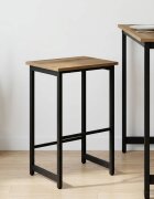 vidaXL Бар стол Дъб артизан 40 x 32 x 64 см Инженерна дървесина