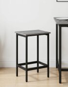 vidaXL Бар стол Сив Сонома 40 x 32 x 64 см Инженерна дървесина