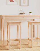 vidaXL Бар столове 2 бр 40x40x78 см борово дърво масив