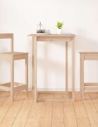 vidaXL Бар столове 2 бр 40x415x112 см борово дърво масив