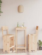 vidaXL Бар табуретки 2 бр 40x485x1155 см борово дърво масив