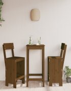 vidaXL Бар табуретки 2 бр меденокафяви 40x485x1155 см бор масив