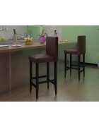 vidaXL Бар табуретки 6 бр тъмнокафяви изкуствена кожа