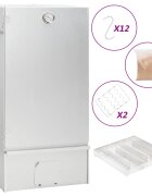 vidaXL Барбекю пещ димогенератор за студено пушене поцинкована стомана