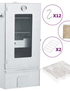 vidaXL Барбекю пещ димогенератор за студено пушене поцинкована стомана