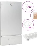 vidaXL Барбекю пещ димогенератор за студено пушене поцинкована стомана