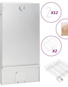 vidaXL Барбекю пещ димогенератор за студено пушене поцинкована стомана