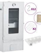vidaXL Барбекю пещ димогенератор за студено пушене поцинкована стомана