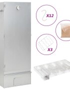 vidaXL Барбекю пещ димогенератор за студено пушене поцинкована стомана