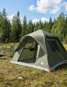 vidaXL Бърза палатка с покрив Маслиненозелено 305 x 275 x 190 см