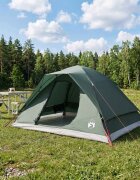 vidaXL Бърза палатка с покрив Военнозелено 305 x 215 x 140 см