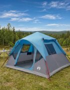 vidaXL Бърза палатка Синьо 305 x 275 x 190 см Полиестер и стомана
