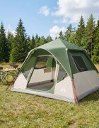 vidaXL Бърза палатка Зелено 305 x 275 x 190 см Полиестер и стомана