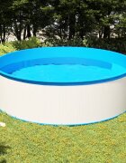 vidaXL Басейн с линер 350x90 см бял
