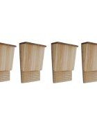 vidaXL Bat Houses 4 pcs 22x12x34 cm Wood